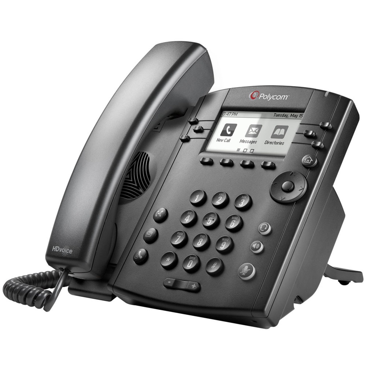 Polycom VVX 301 VoIP Phone HD Business Office Desktop 6 Line PoE 04161-16-08999