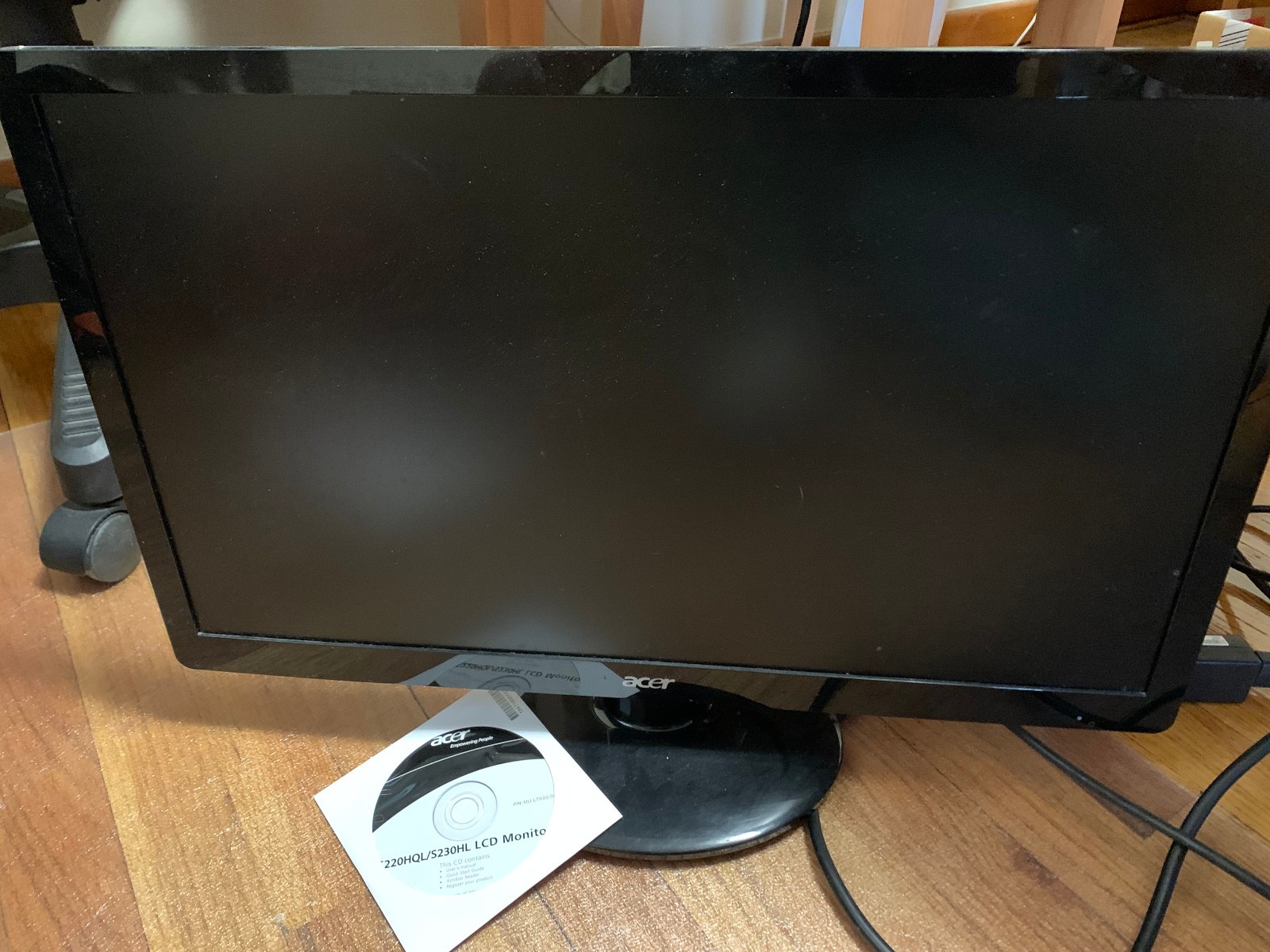 Acer S230HL Adjustable LED Monitor - Black