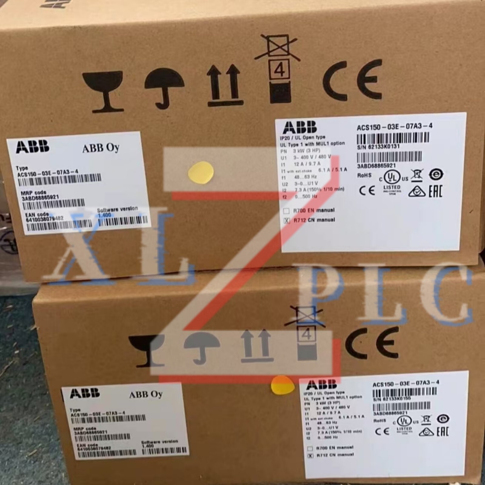 1PCS New ABB ACS150-03E-07A3-4 Frequency Converter In Box*