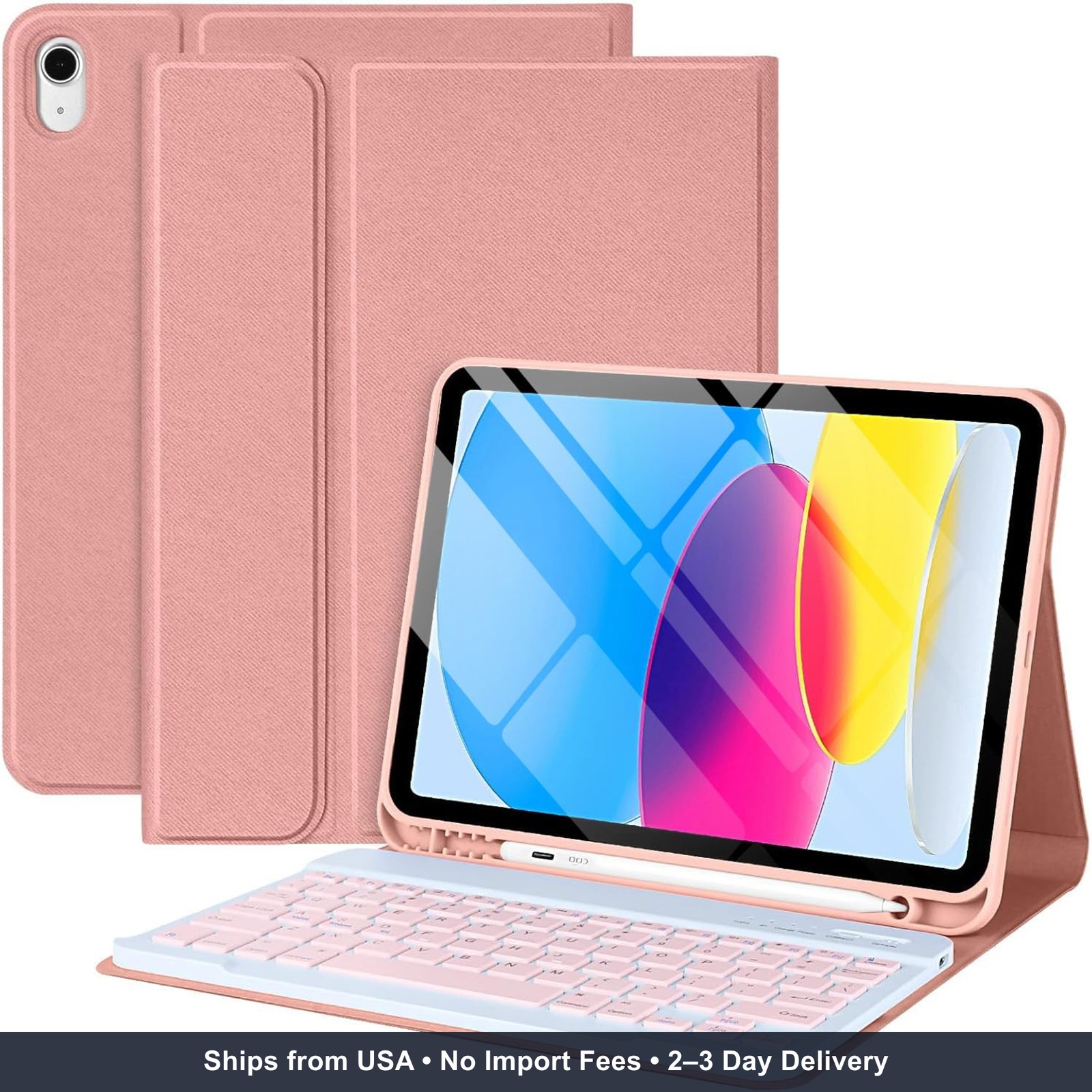 COO Keyboard Case for iPad A16 11th/10th Gen, Detachable Bluetooth Keyboard | Fi