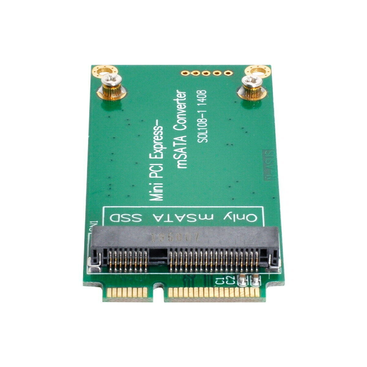mSATA Adapter to 3x7cm Mini PCI-e SATA SSD for Asus Eee PC 1000 S101 900 3x5cm
