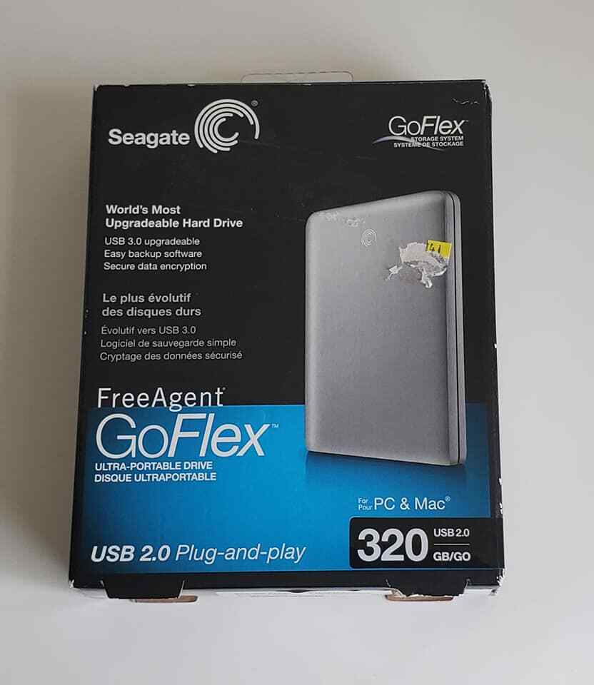 SEAGATE FreeAgent Go Flex 320GB USB 2.0 Plug & Play Portable External Hard Drive