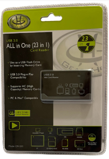 Gear Head USB 2.0 ALL in 1 (23 in 1) Card Reader