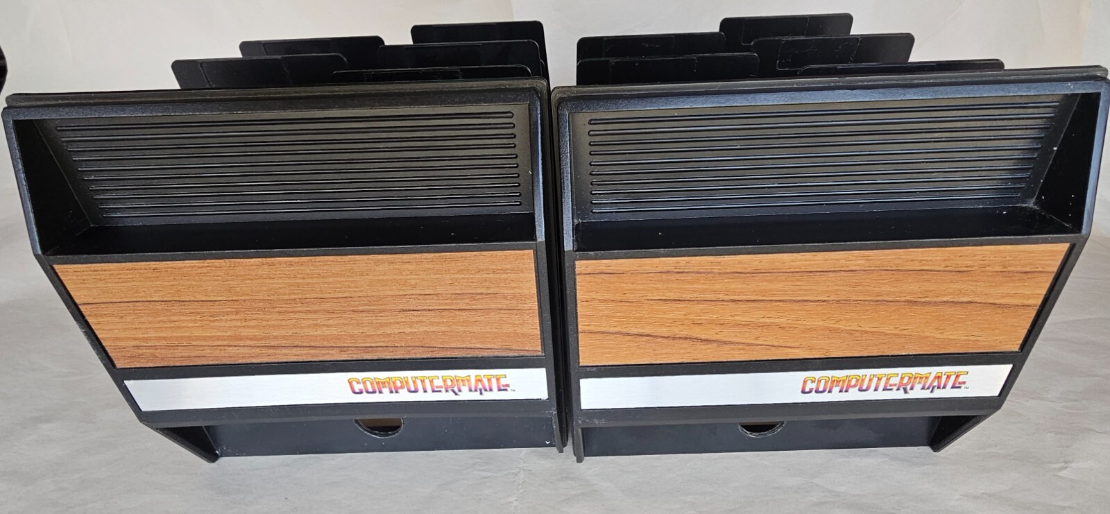 Two Vintage Computermate 75 Floppy Disc Storage, Drawers - AlS Industry 1985