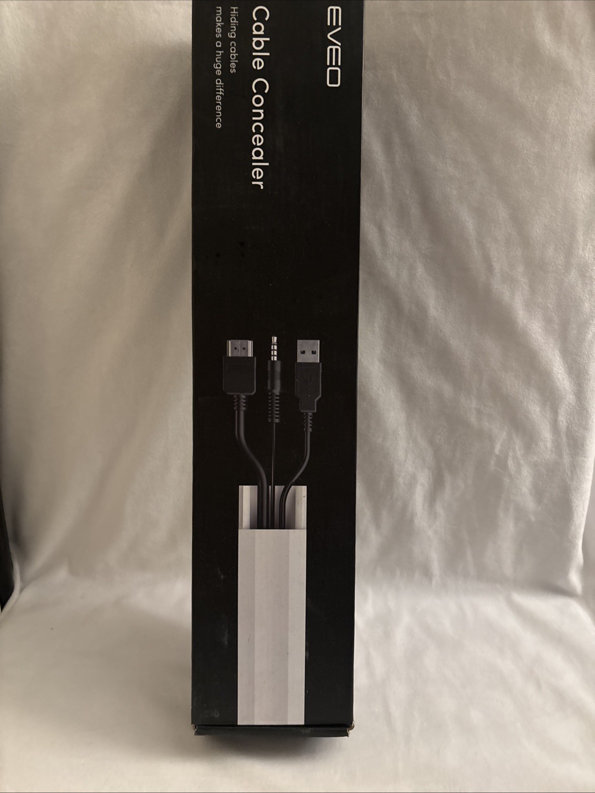 EVEO 306” CABLE CONCEALER Cord Cover Wall Paintable Wire Hiders | New In Box