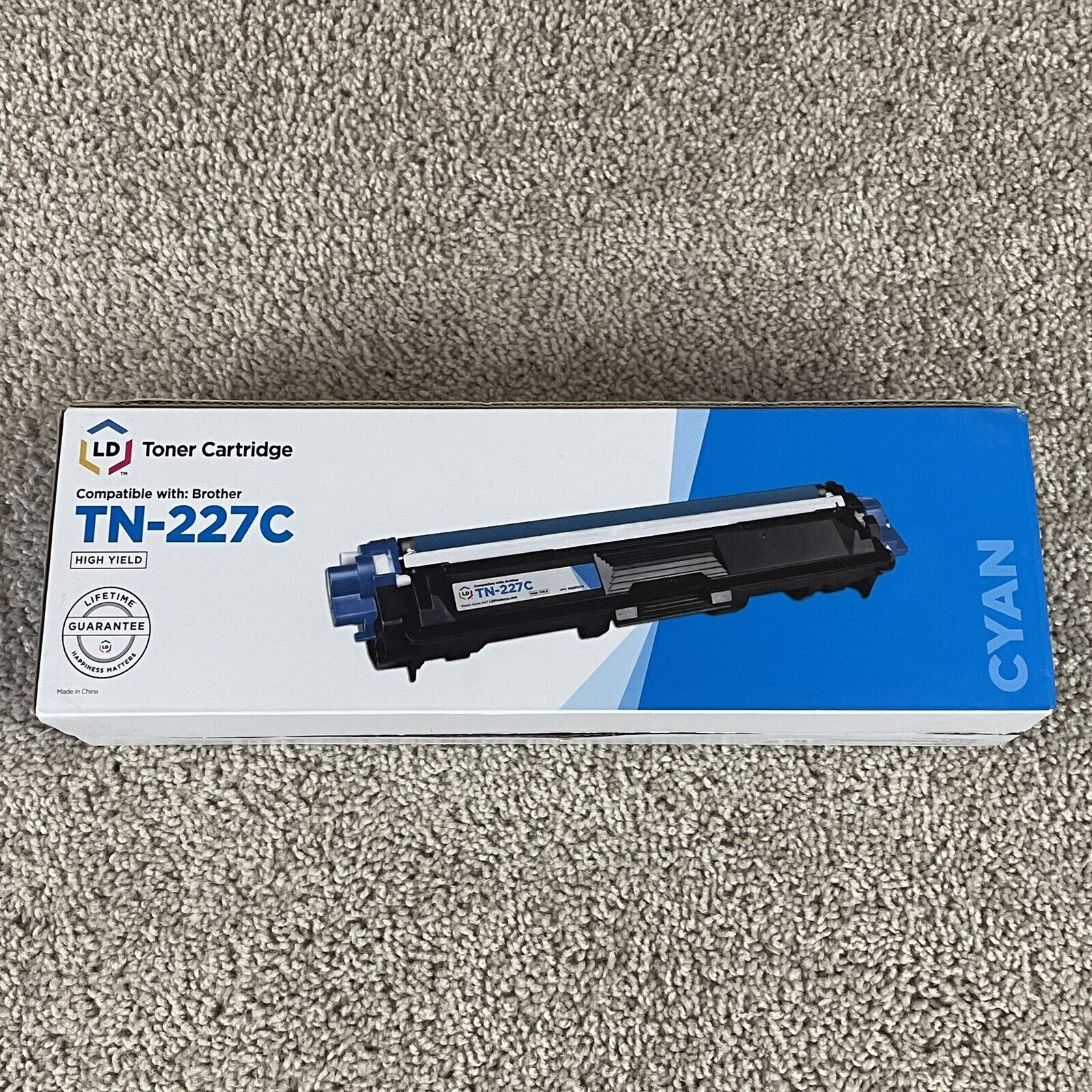 Toner Cartridge Brother Compatible (TN227C) Cyan High Yield NEW