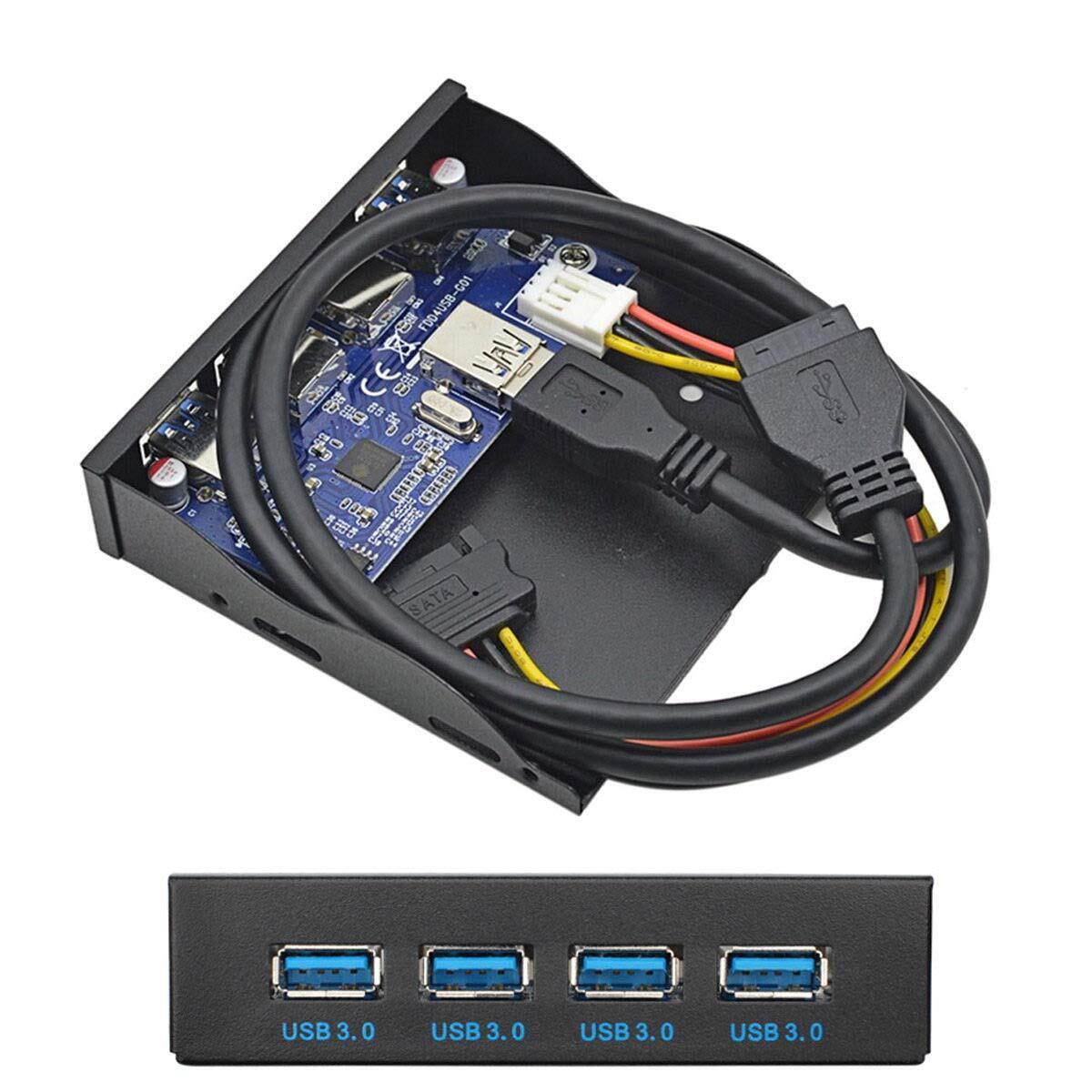 Cablecc USB 3.0 HUB 4 Ports Front Panel to Motherboard 20Pin Connector Cable ...