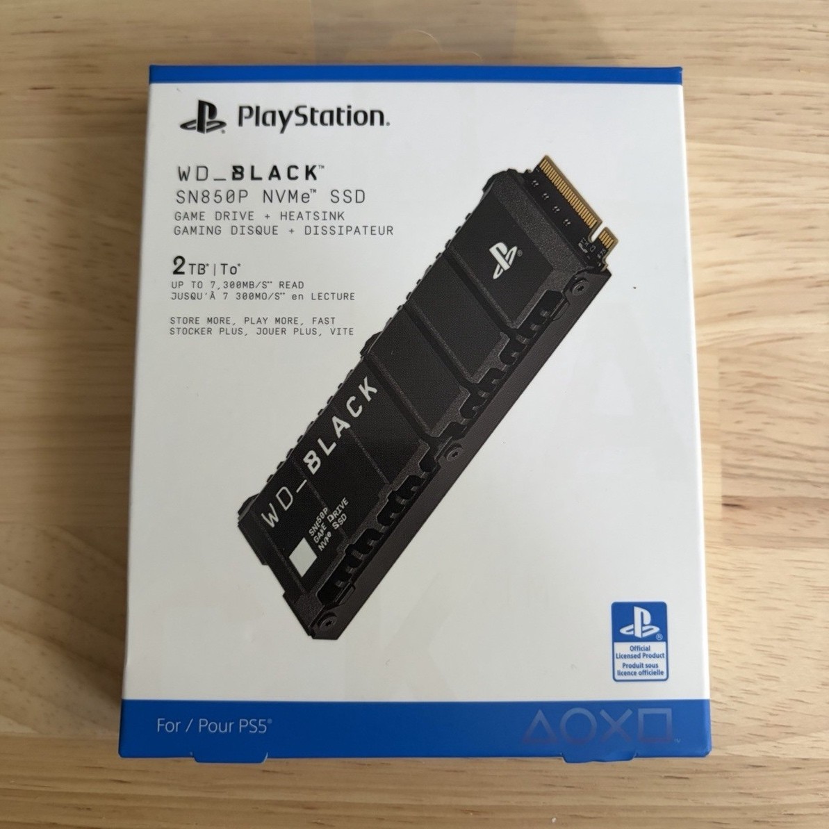 Western Digital WD_BLACK SN850P 2TB NVMe M.2 SSD Heatsink for PS5/PC