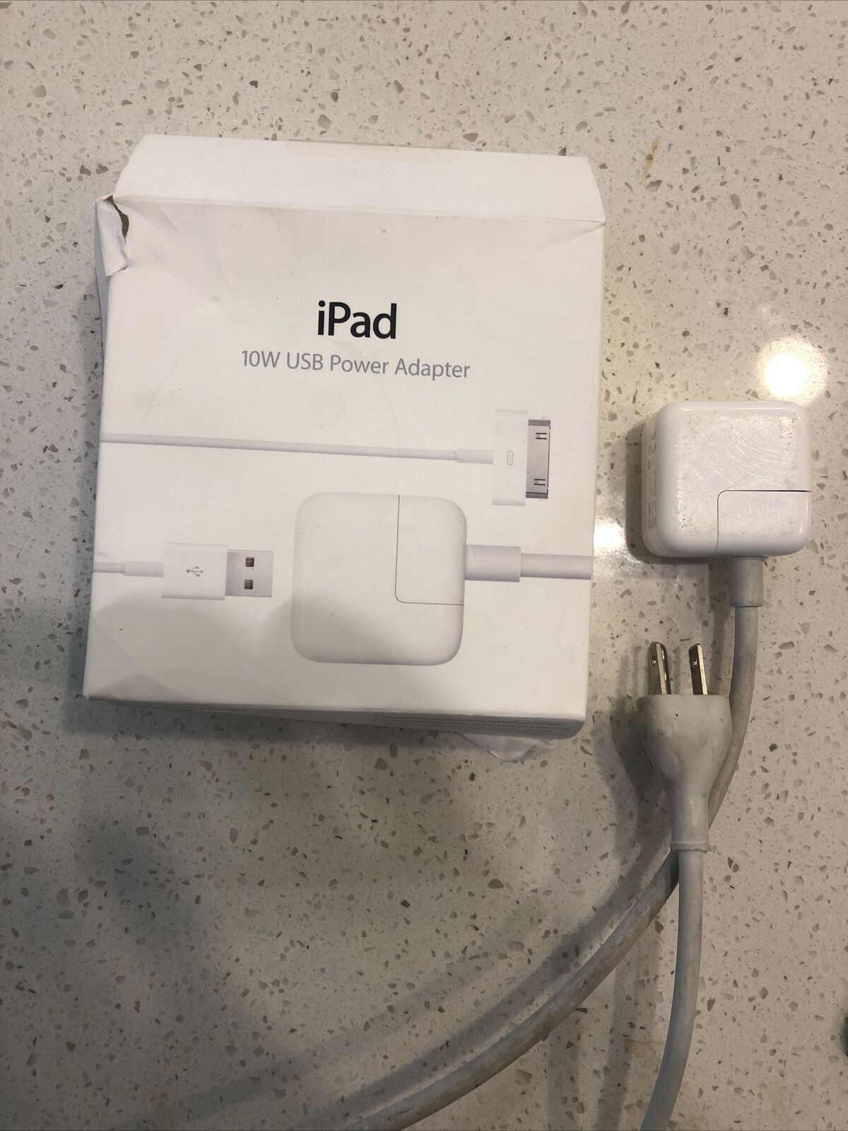 Genuine Apple Original Power Adapter (6 FT Long) Home Charger- White (MC359LL/A)