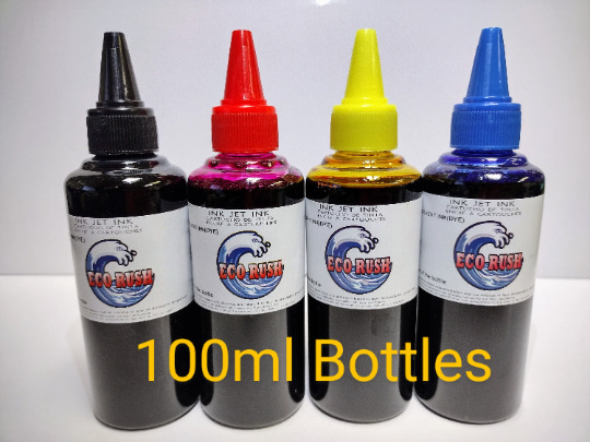 Eco Rush Ink 100ml Size Bottles - Full Set or Single Bottles