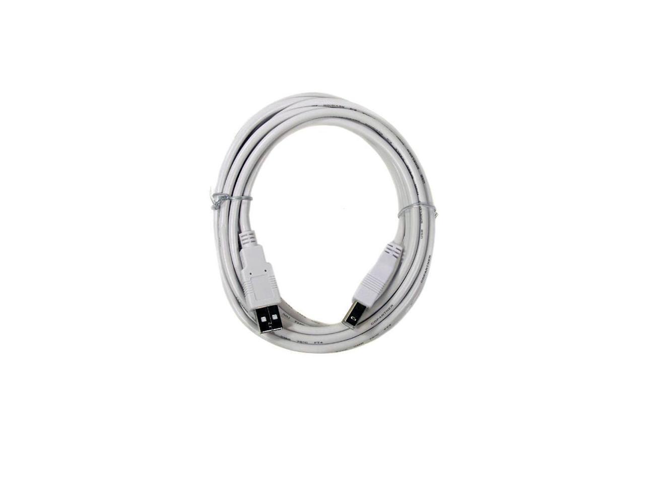 Fuji Labs 10Ft A-Male to B-Male USB2.0 Cable (3 Pack)