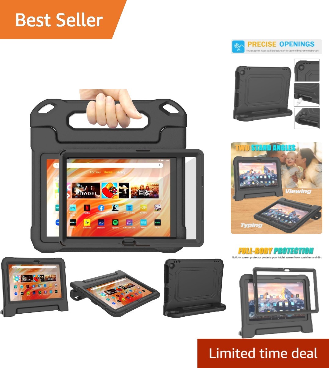 Kids Case for 10inch Tablet,Compatible 13th/11th Genereation, Shockproof Kid-...
