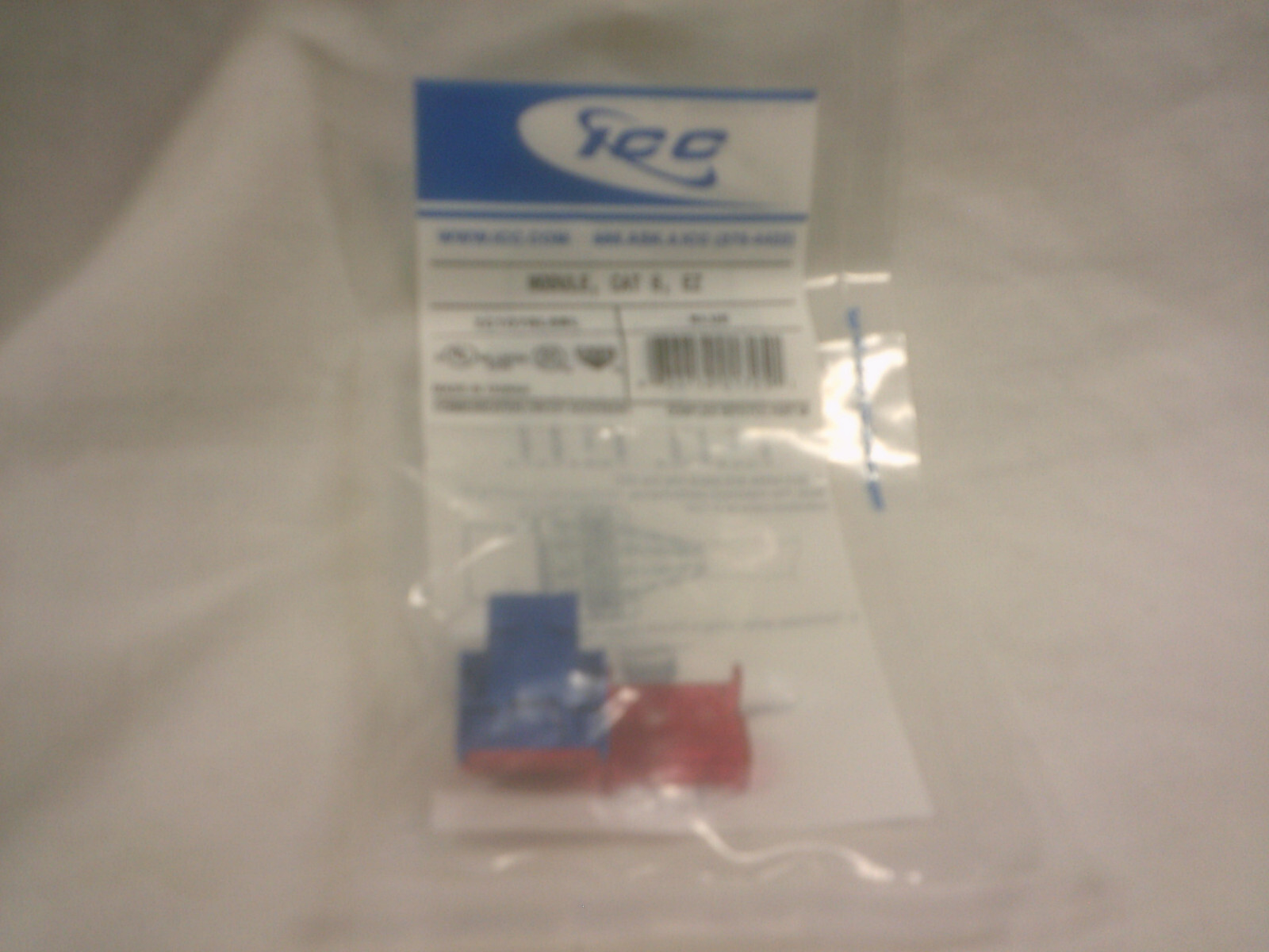 ICC Cat 6 data jack-- blue