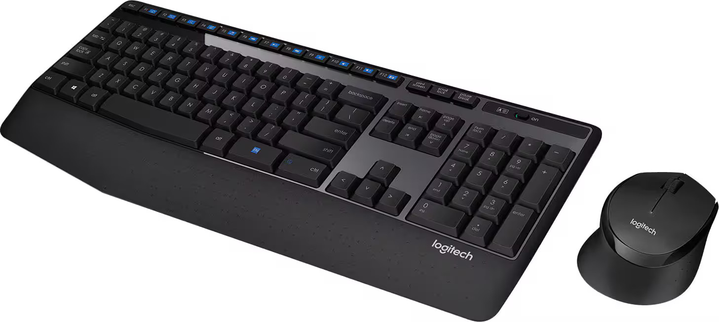 Logitech - MK345 Full-size Wireless Membrane Keyboard and Mouse Combo for PC,...