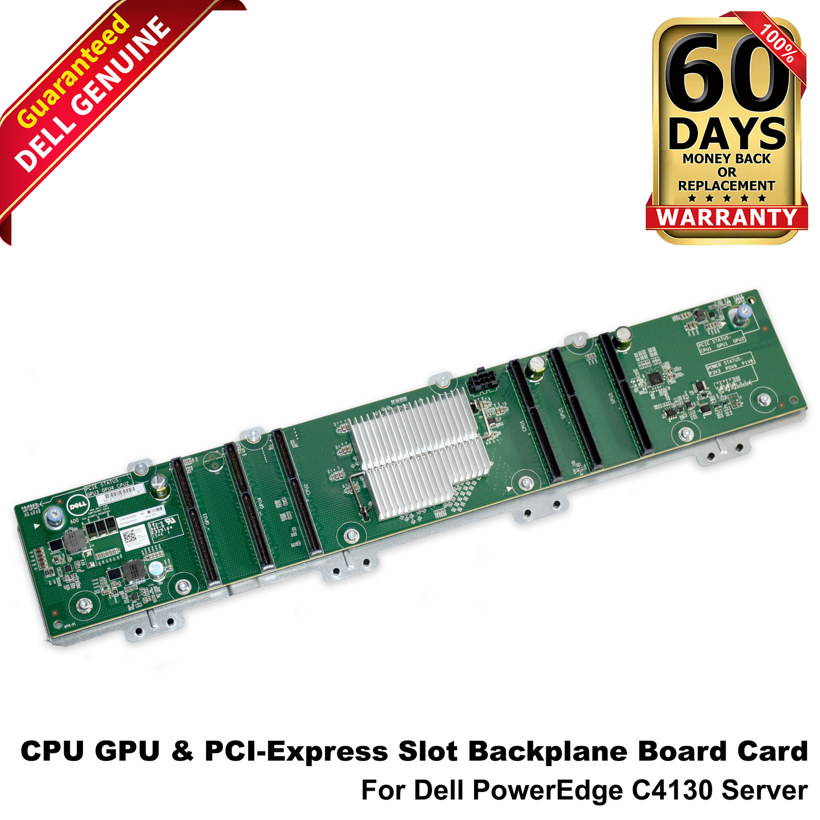 Dell PowerEdge C4130 2x CPU 4x GPU & 6x PCI-Express Slot Backplane Board 0NDNN