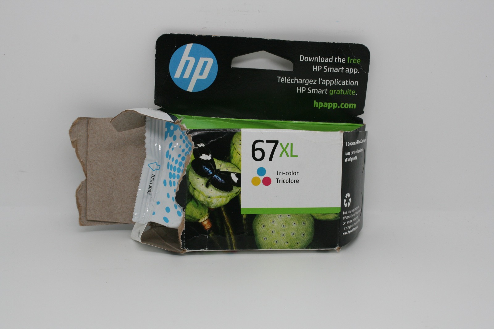 HP 67XL/3YM58AN High Yield Tri-Color Ink Cartridge - Open BOx