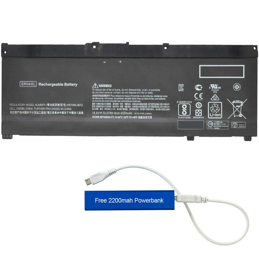 SR04XL REPLACEMENT BATTERY FOR HP OMEN 15-CE 15-DC 15.4V 70WHR 917724-855 SR03XL