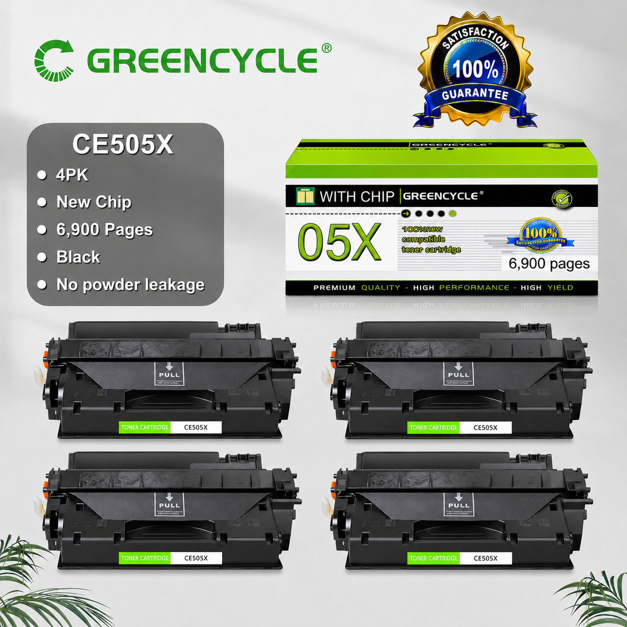 4 PACK CRG120 120 Toner Cartridge for Canon i-SENSYS MF6680 MF6780DW Printer