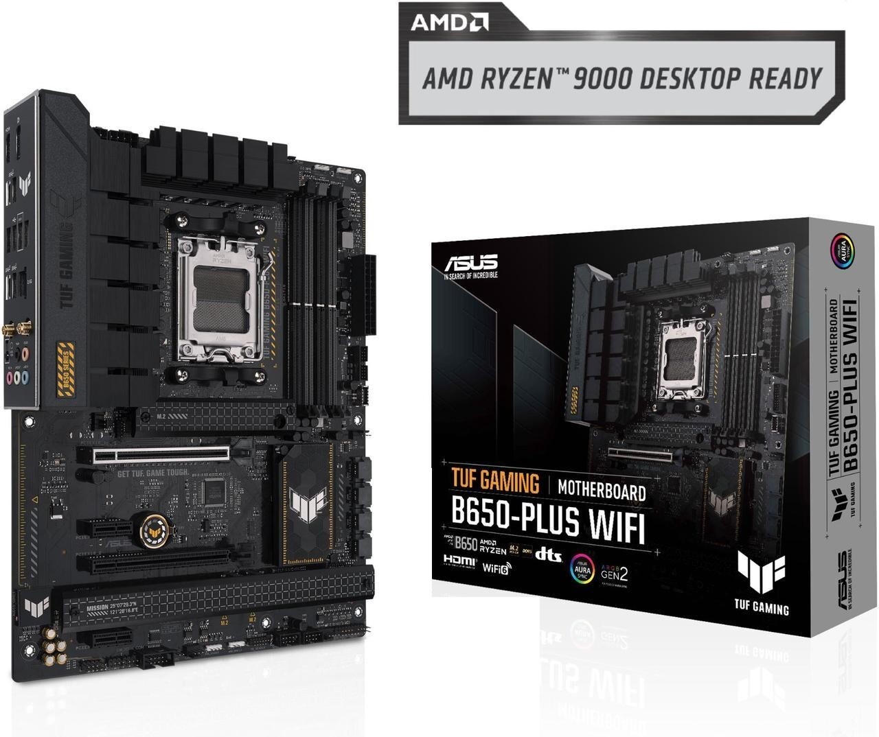 (Factory Refurbished) ASUS TUF GAMING B650-PLUS WIFI DDR5 AMD ATX motherboard