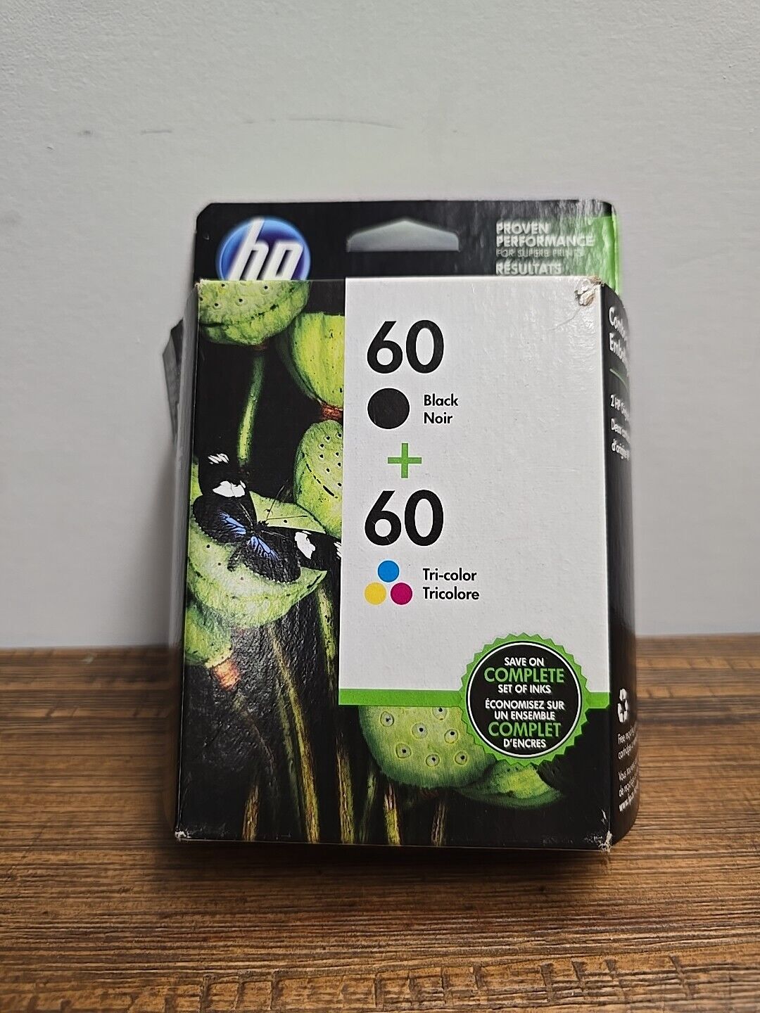 Genuine New HP 60 Black & Tri-Color Ink Cartridges Combo N9H63FN Option 140