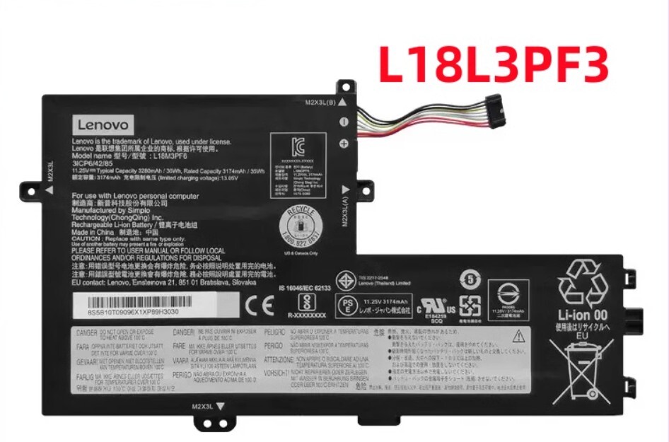 Genuine L18M3PF7 L18C3PF6 L18C3PF7 Battery for Lenovo ideapad S340-14IML /14API
