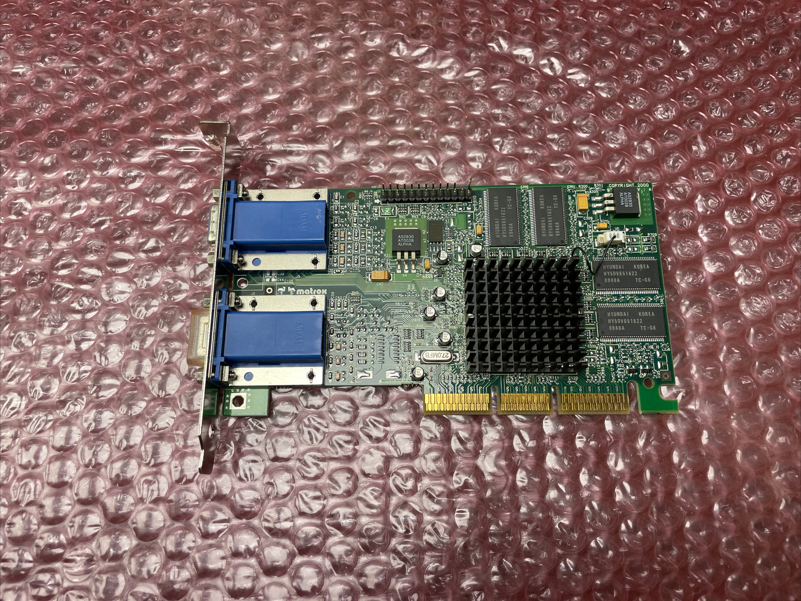TH-0608UX MATROX G45 DUAL HEAD AGP VGA GRAPHICS VIDEO CARD 32MB