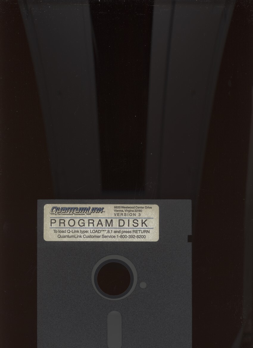 QUANTUM LINK VERSION 3 PROGRAM AND GAME DISC IN ONE /Commodore /5.25” /*RAREST*