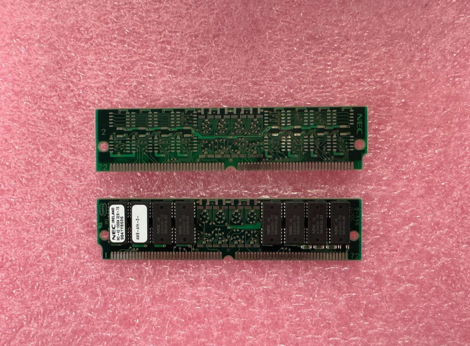 NEC Vintage 8MB kit (2x4MB) 72 PIN SIMM MC-421000A32B-70