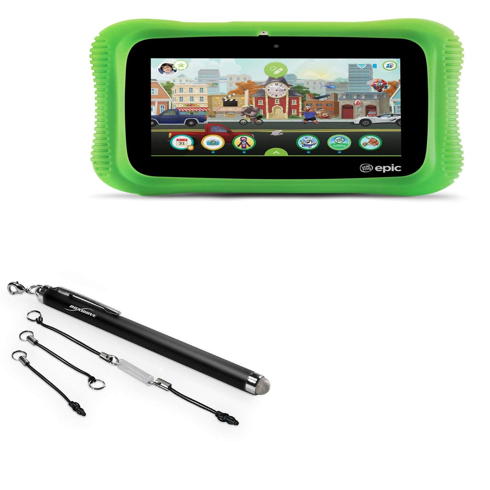 BoxWave Stylus Pen Compatible with Leapfrog LeapPad Mesh Stylus, Jet Black 