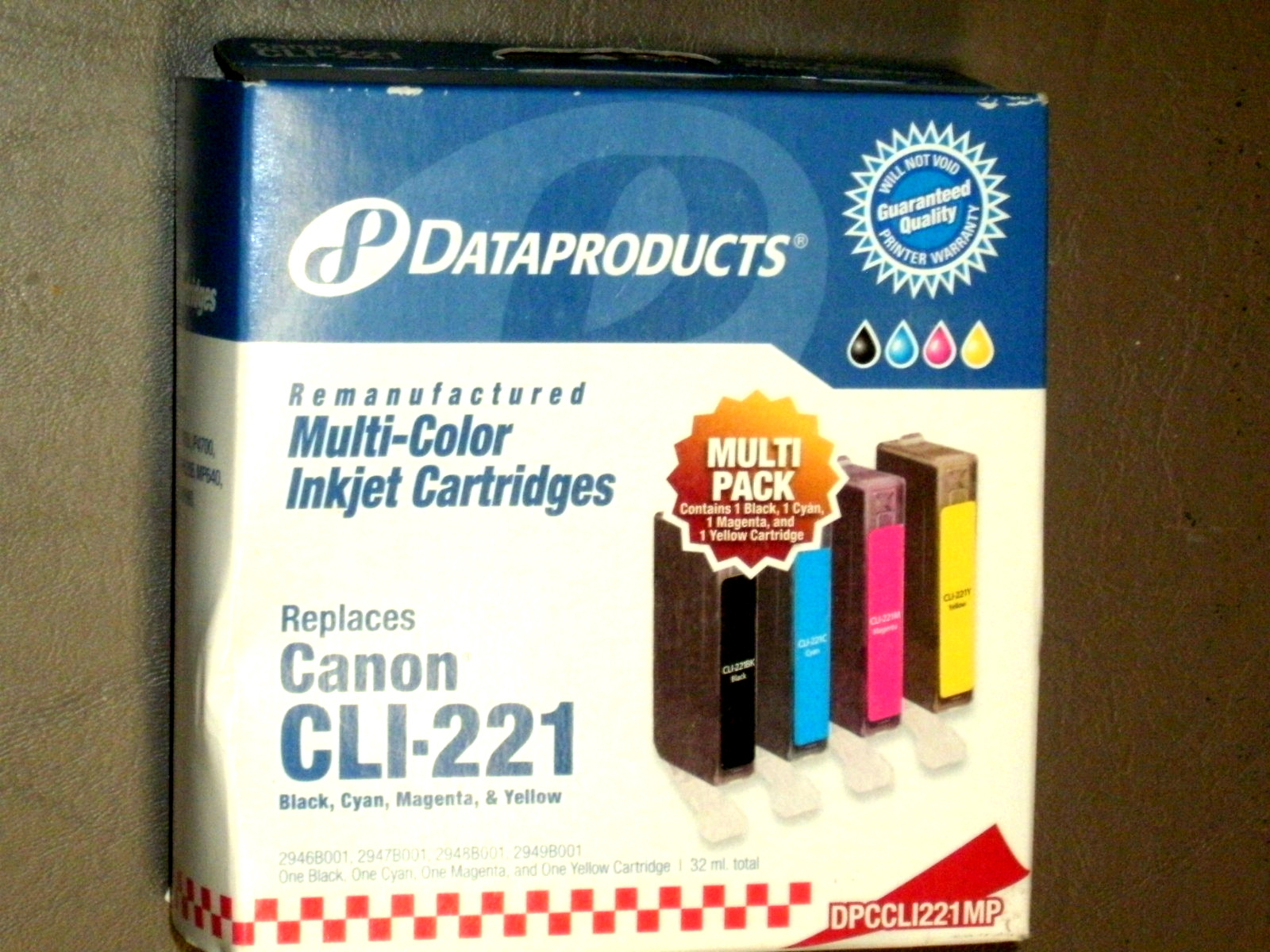 Dataproducts   Multi-Color Inkjet Cartridge Replaces Canon CLI-221