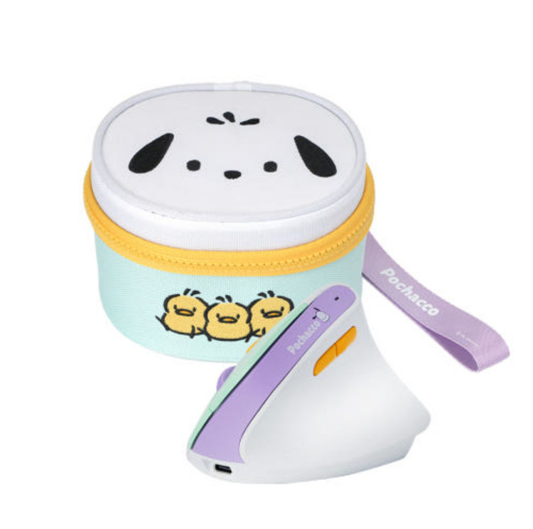 [Sanrio]  Pochacco Rechargeable Wireless Silent Ergonomic Vertical Mouse