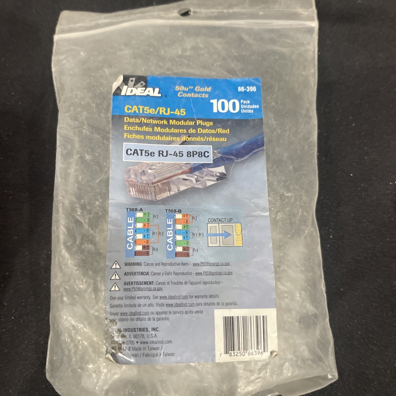 10-Ideal 86-396 RJ45 8P8C Mod Plug