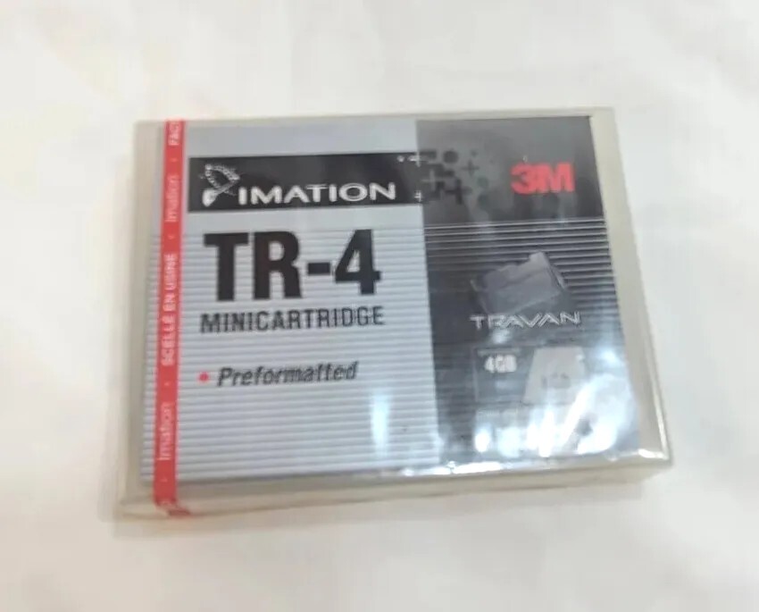IMATION 3M TR-4 MINICARTRIDGE PREFORMATTED  NEW FOR TRAVAN TAPE DRIVE SINGLE