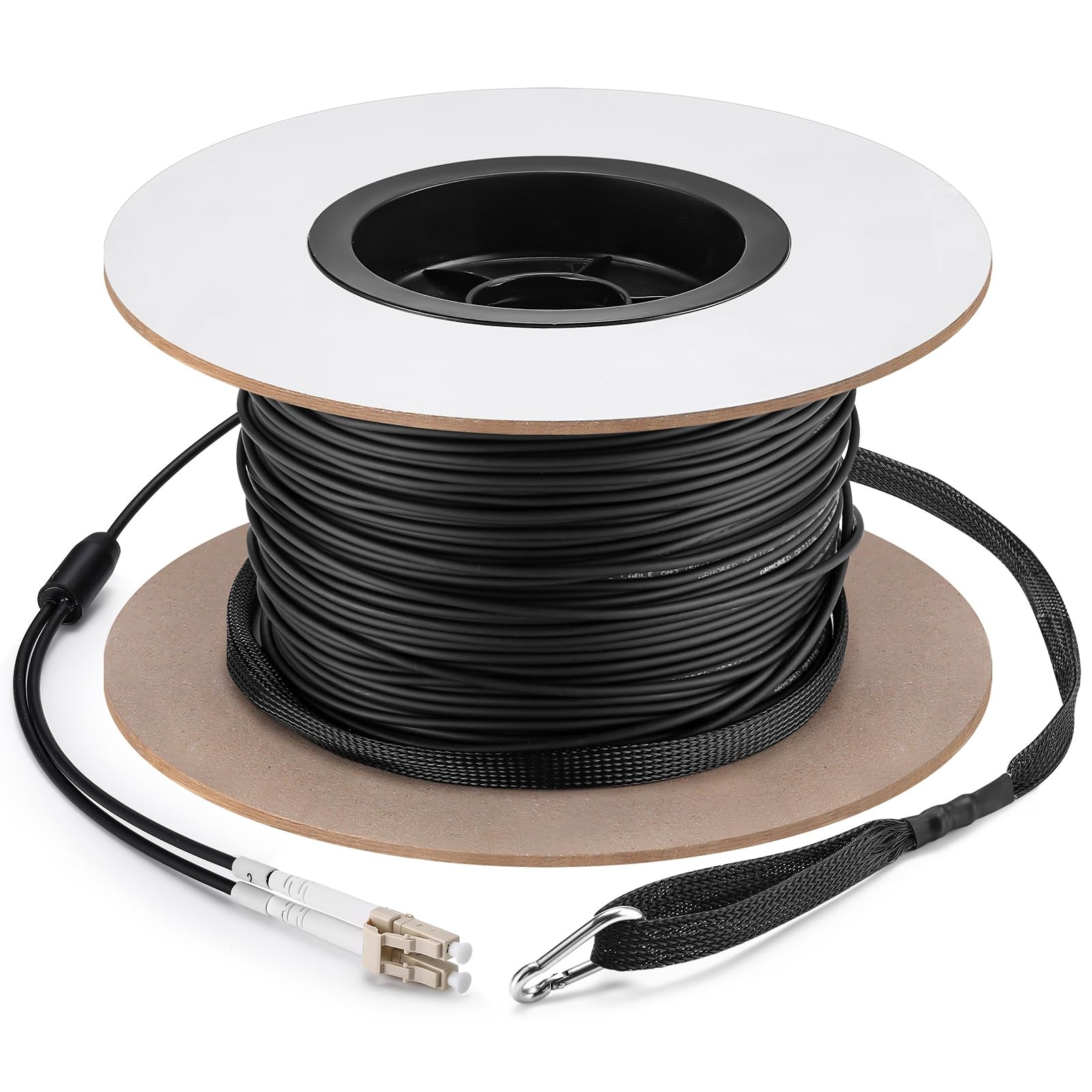 500ft (150 Meters) OM3 Fiber LC to LC Multimode Outdoor Armored Fiber Optic C...