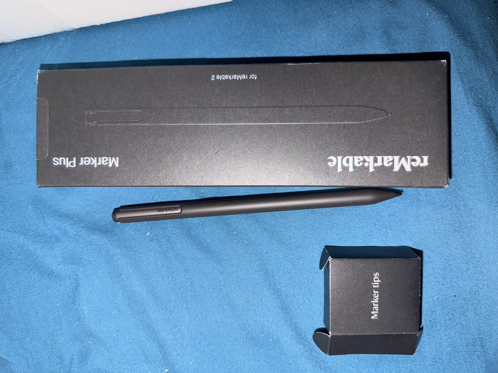 reMarkable Marker Plus  2  with Eraser  free tips and open box marker plus 2 