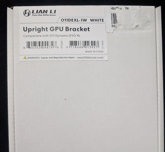 Lian-Li O11DEXL-1W O11D EVO XL Upright GPU Bracket White O11DEXL-1W