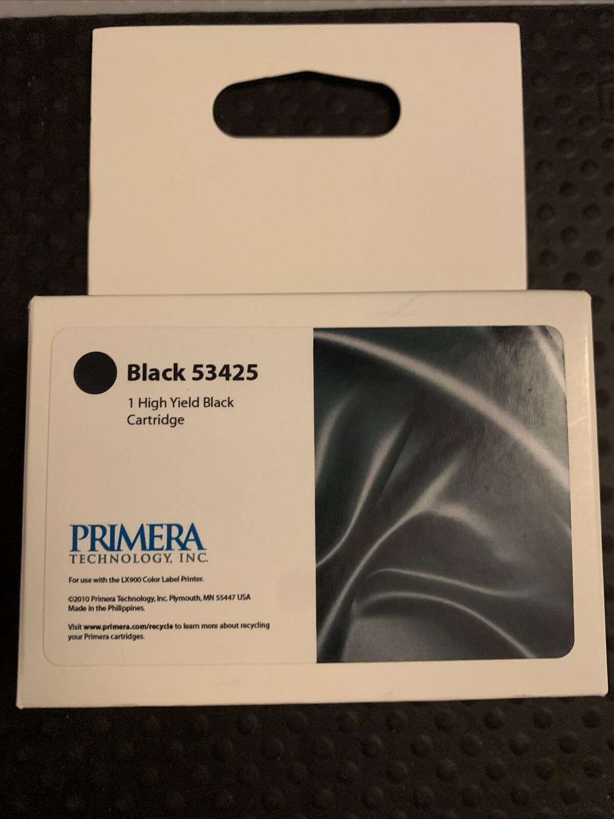 New Primera 53425 High-Yield Black Ink Cartridge for LX900 Color Label Printer