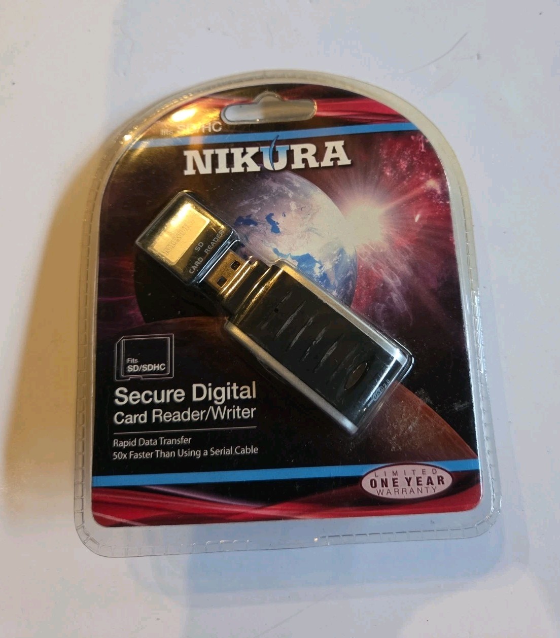 Vintage Nikura USB 2.0 SD SDHC Card Reader Writer New Sealed NI-SDRW NOS