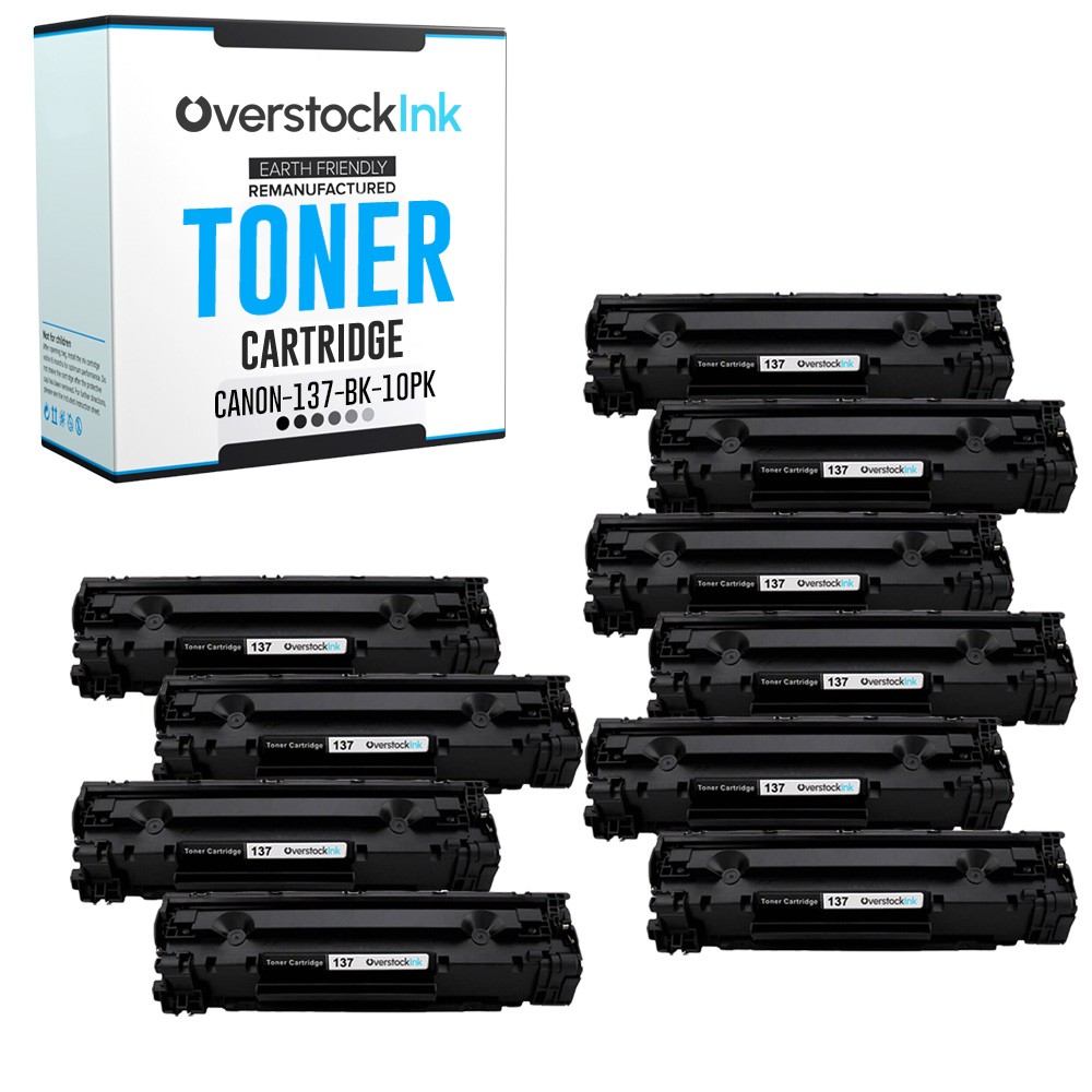 10-PK Replacement OSI 137 Combo Pack Toner Cartridges for Canon i-SENSYS MF226dn