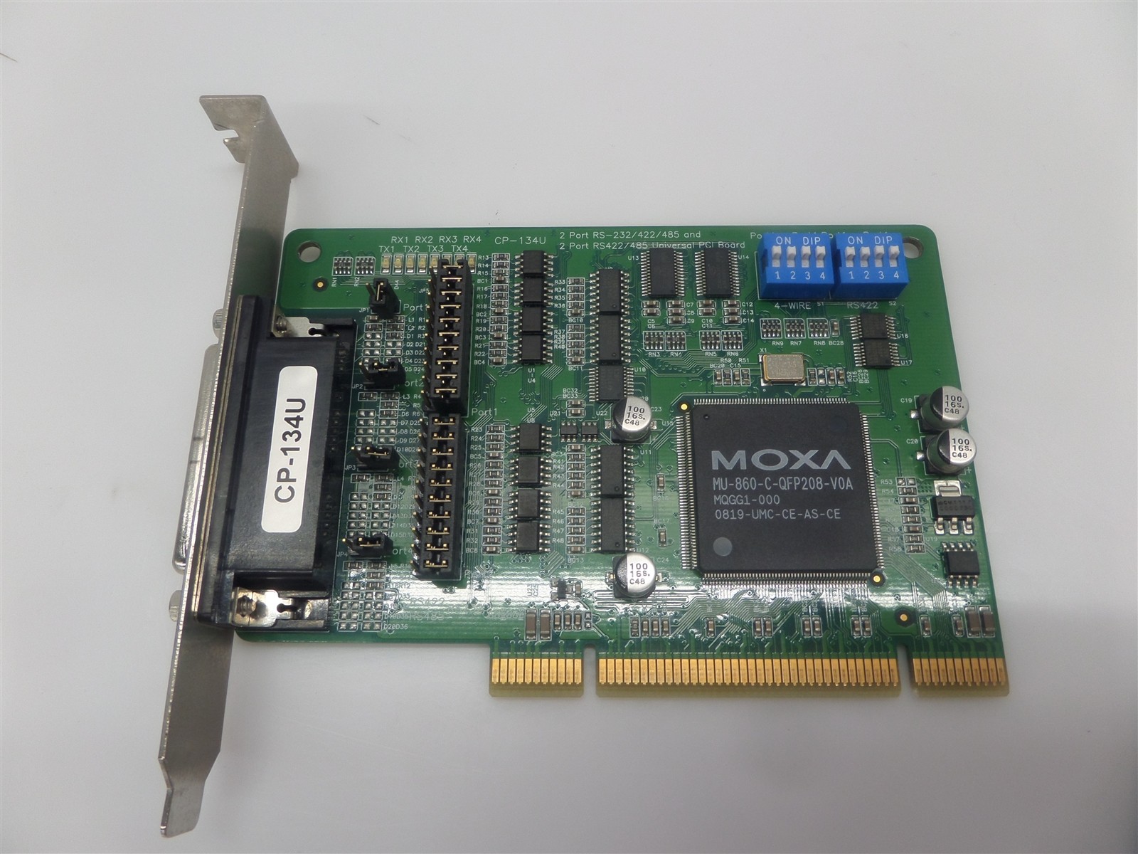 Moxa CP-134U Universal PCI Board 2-Port RS-232/422/485 & 2-Port RS422/485