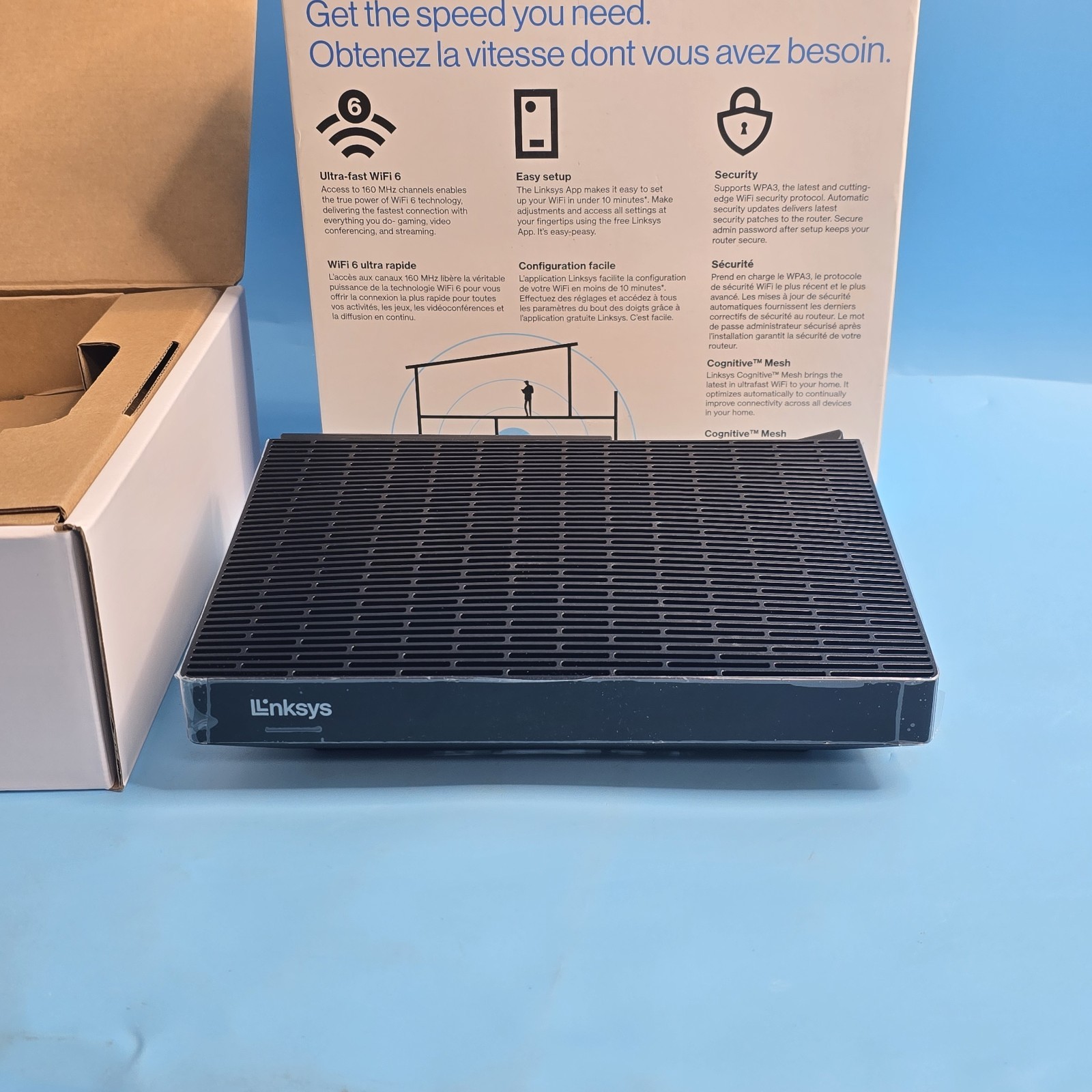 Brand new Linksys WiFi 6 Classic Micro Router Pro 6 AX5400 MR55WH Dual band mesh