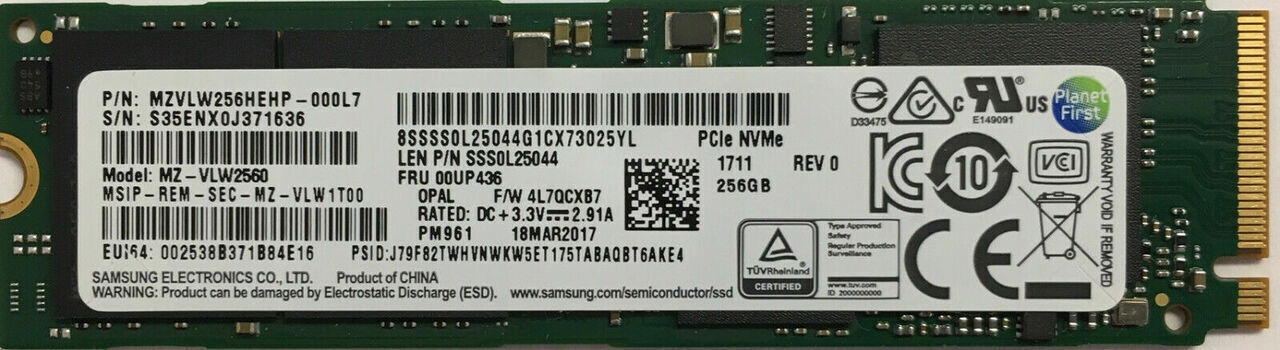 HP 128GB M.2 2280 NVME PCIe Gen3x4 Solid State SSD Drive - L00029-850