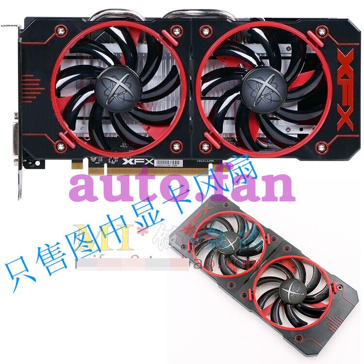 1pcs for new RX460 / RX560 FY09010H12LPB smart graphics card cooling dual fan