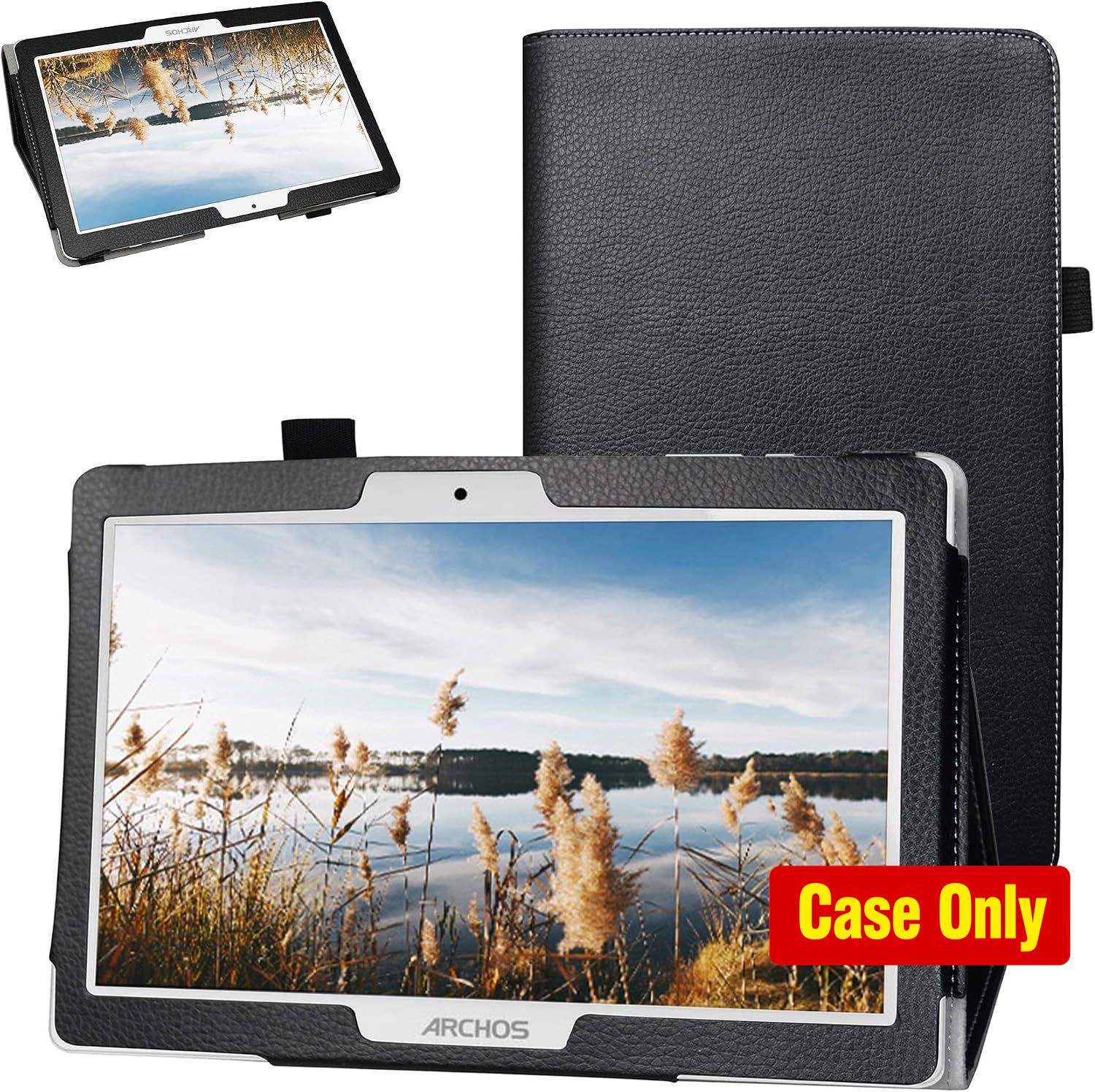 Case for Digiland DL1036 10.1" Tablet, PU Leather Folio 2-Folding Stand Cover