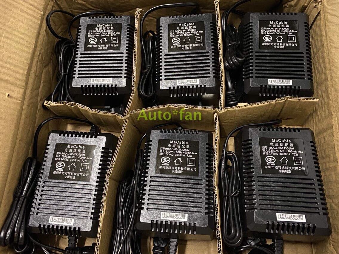 1pc for brand new power adapter MKAC-66-243000M 24VAC 3000mA