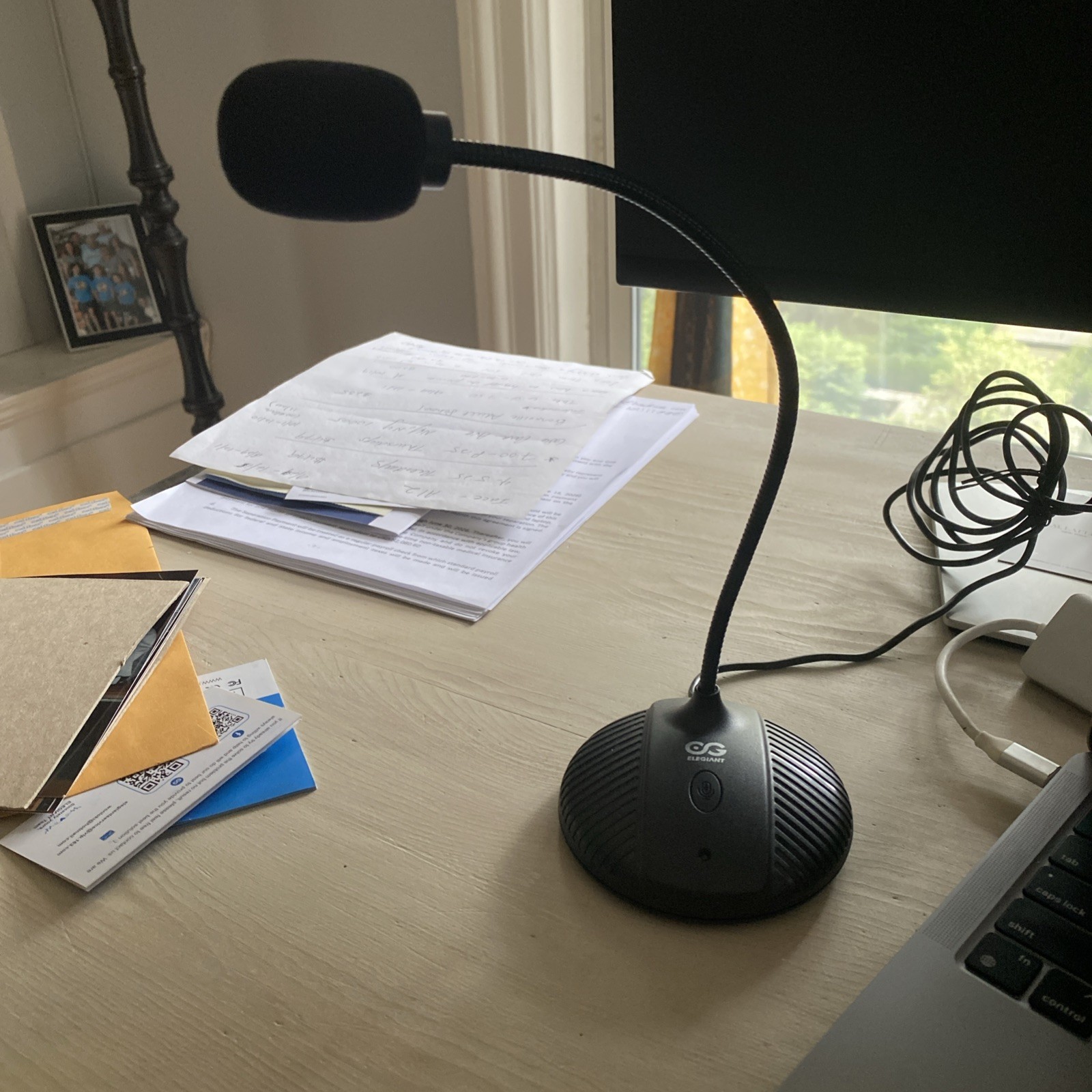 OG Elegiant Plug & Play Desktop Computer Microphone Black