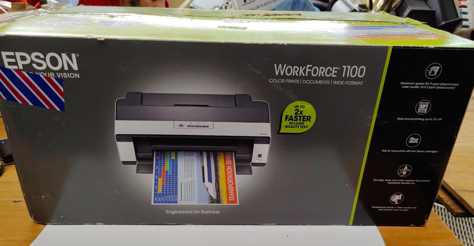 Epson Workforce 1100 Inkjet Printer Large 13 x 19 Wide Format - Selling As-Is