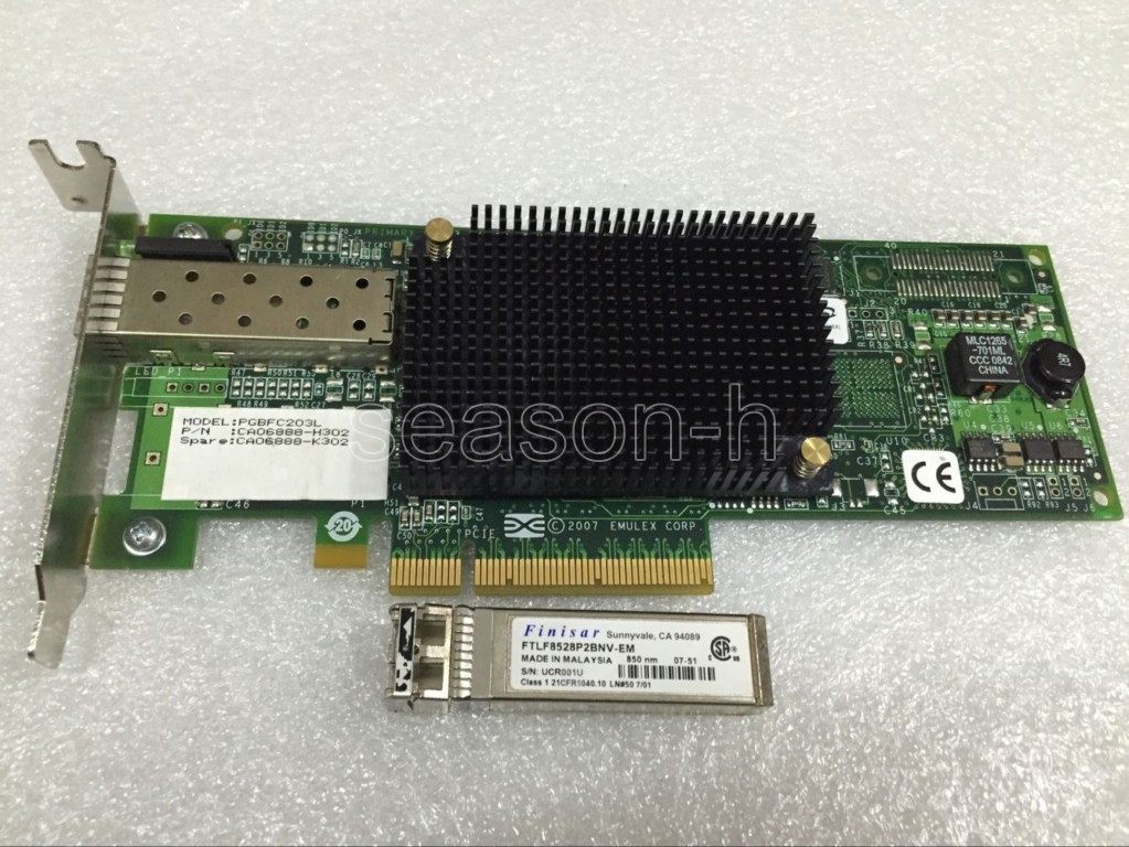 Emulex EMC LPE 1250-E 8Gb Single Port PCI-E HBA Network Adapter 