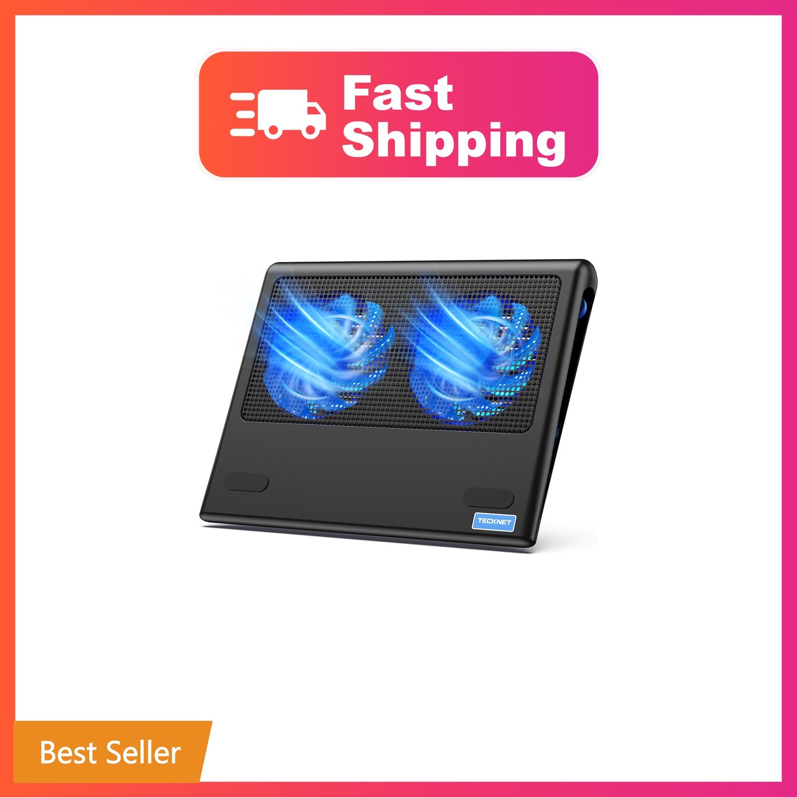 TECKNET Laptop Cooling Pad - 12"-15.6" Laptop Cooler with Quiet Cooling Fan |...