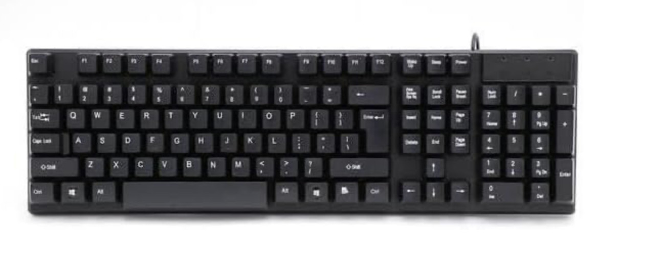 Free New Wired Keyboard Stylish 107 Key Number Pad USB Keyboard Original Brand
